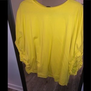 Yellow Zara top
